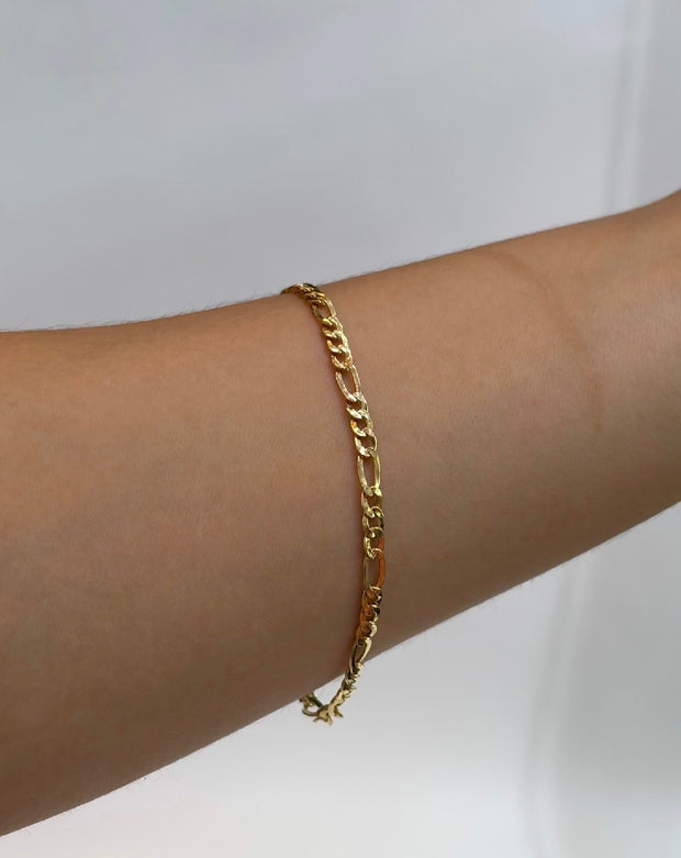 Pulso It 3x1 Oro amarillo 18k +1 / 1,70 Gr / 3 mm / 19,5 Cm