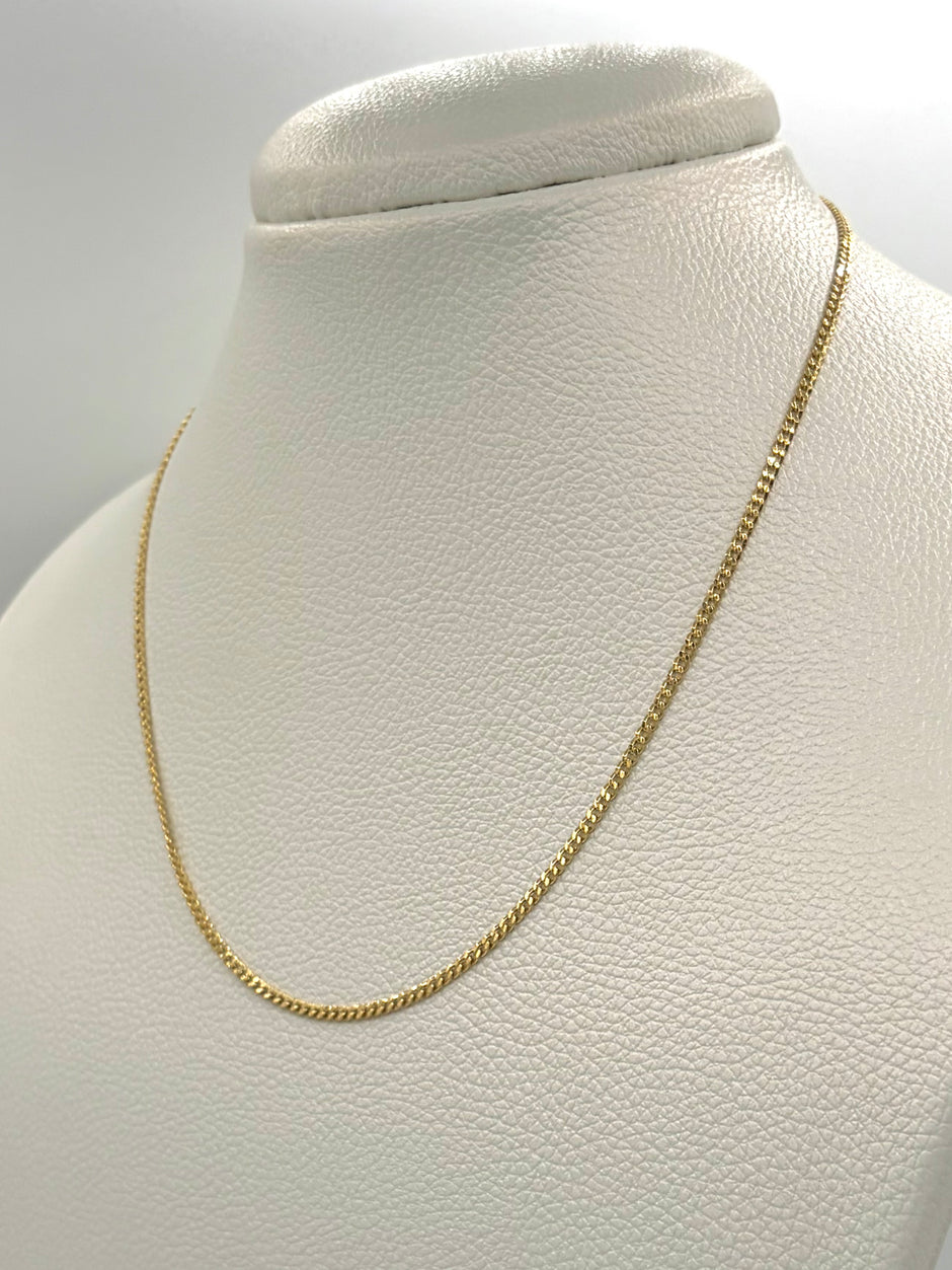 Cadena It cubana Oro amarillo 18k 2,64 Gr / 2 mm / 45 Cm