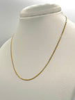 Cadena It cubana Oro amarillo 18k 2,64 Gr / 2 mm / 45 Cm