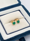 Topos esmralda Oro amarillo 18k 1,60 Gr / 5 mm