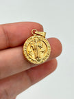 Dije San benito Oro amarillo 18k 1,32 Gr / 1,6 Cm