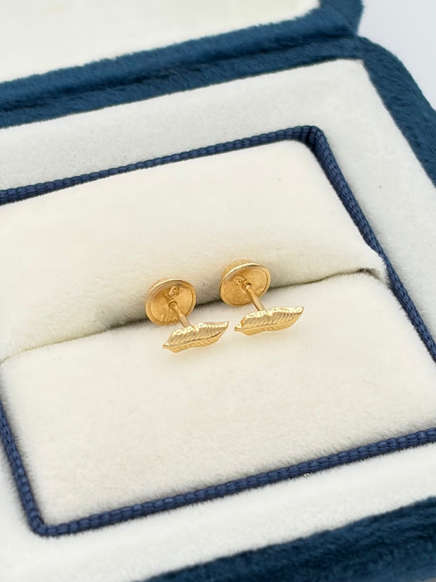Topos pluma  Oro amarillo 18k 0,48 Gr / 2 mm