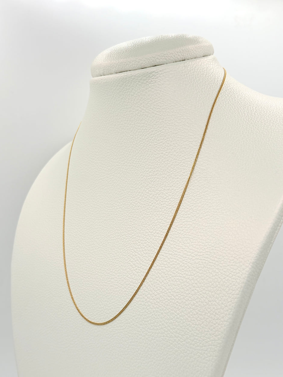Cadena It Cubana especial Oro amarillo 18k +1 / 1,17 Gr / 1,0 mm / 50 Cm