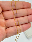 Cadena Aro seguido Oro amarillo 18k 2,79 Gr / 1,1 mm / 60 Cm Broche 0,15