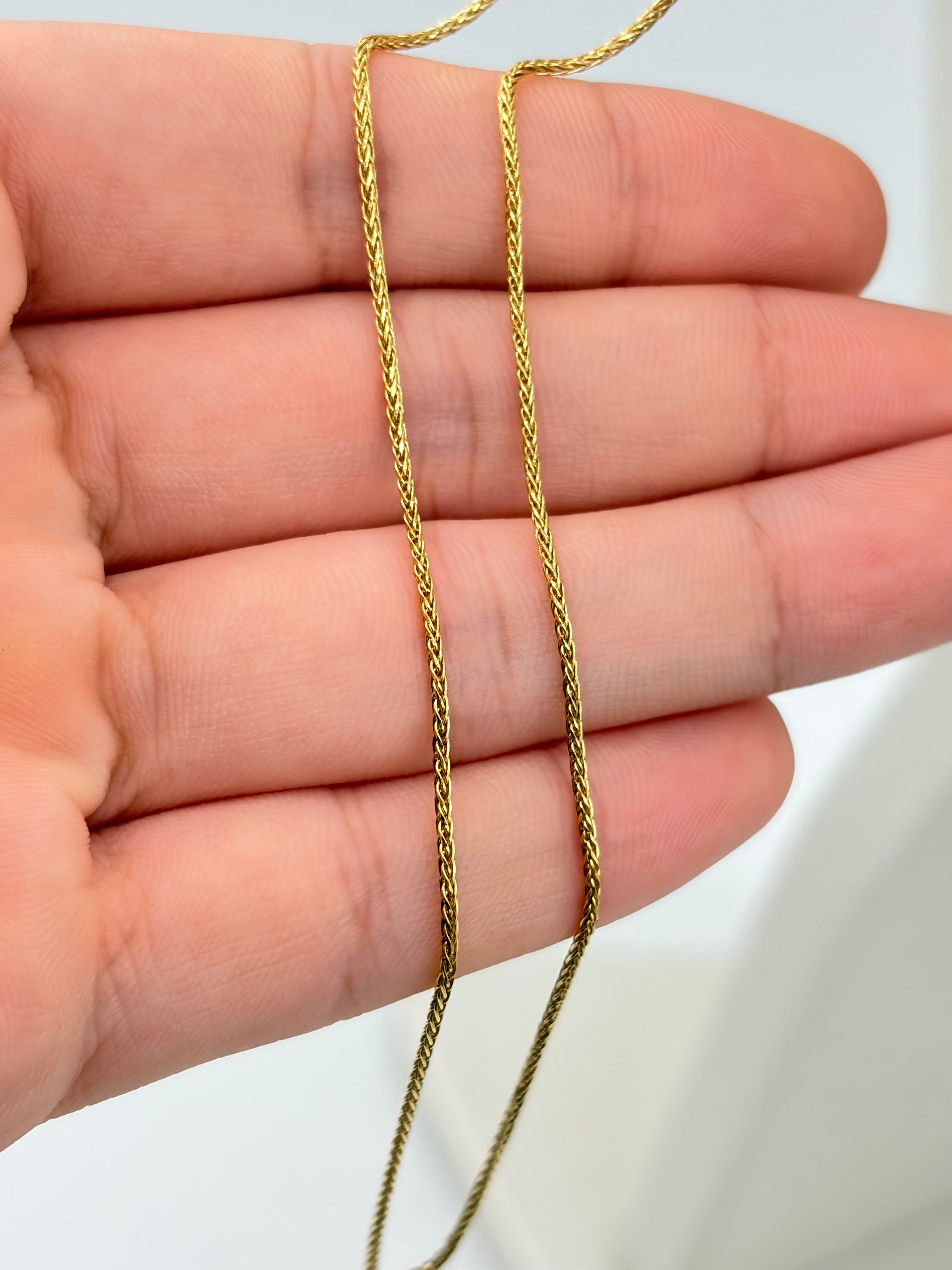 Cadena It espiga Oro amarillo 18k 2,56 Gr / 1,0 mm / 40 Cm