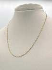 Cadena It crispeta diamantada Oro amarillo 18k 0,95 Gr / 1 mm / 45 Cm