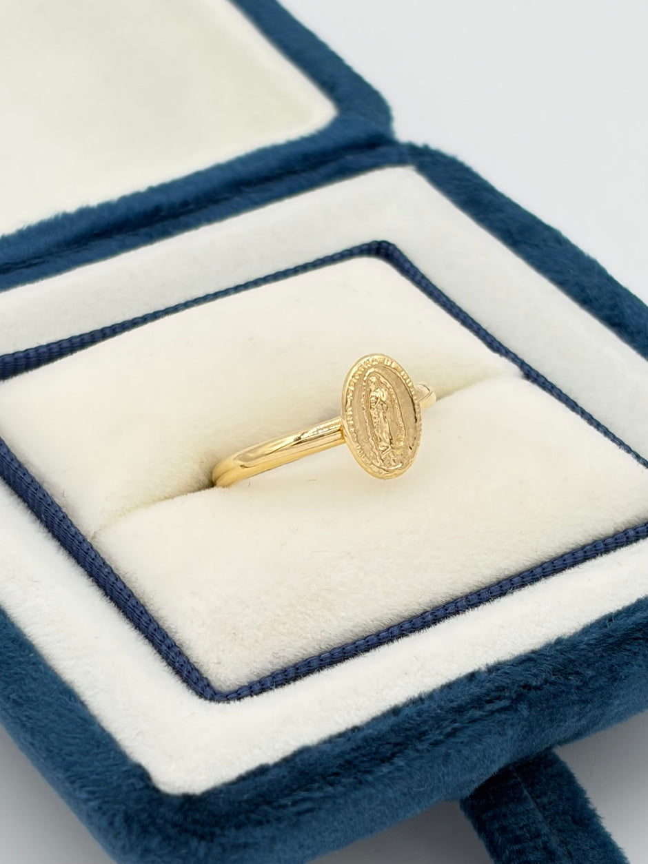 Anillo virgen guadalupe  Oro amarillo 18k / Talla 7 / 0,81 Gr