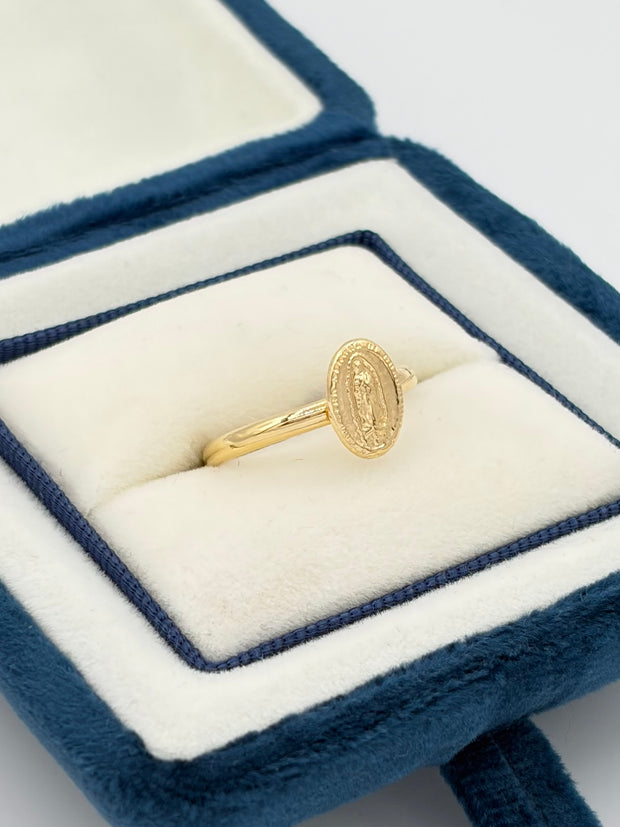 Anillo virgen guadalupe  Oro amarillo 18k / Talla 7 / 0,81 Gr