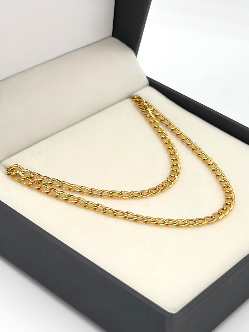 Cadena It Cubana Oro amarillo 18k 4,47 Gr / 2,5 mm / 50 Cm