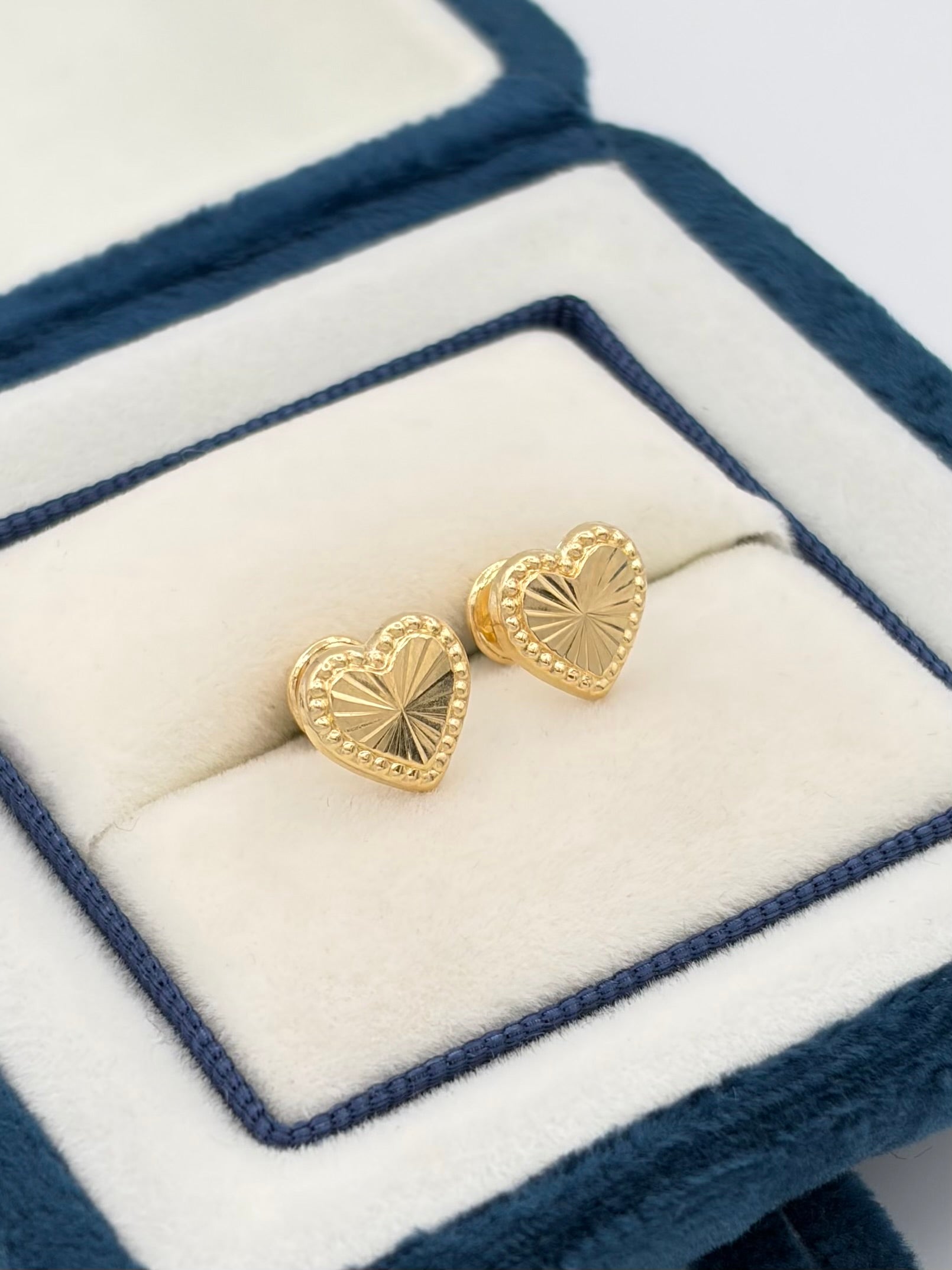 Topos corazon diamantado Oro amarillo 18k 0,94 Gr / 9 mm