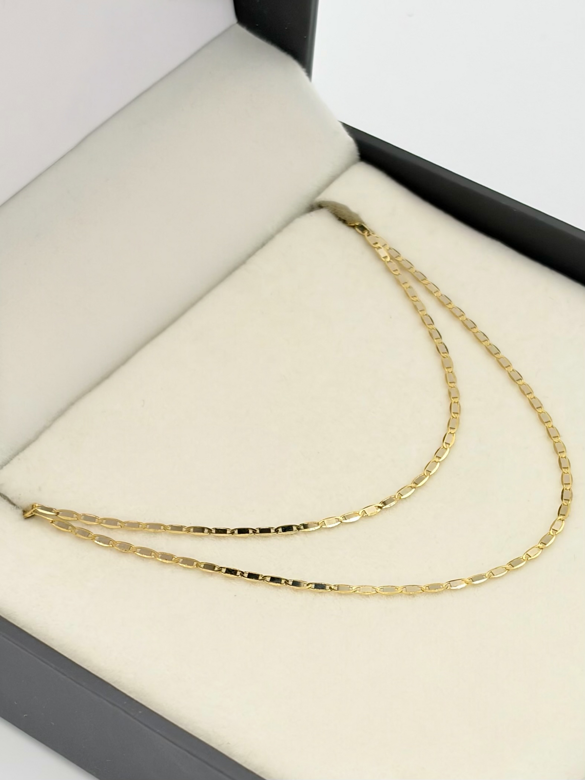 Cadena It plana lisa Oro amarillo 18k 1,47 Gr / 1 mm / 45 Cm