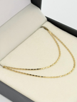Cadena It plana lisa Oro amarillo 18k 1,47 Gr / 1 mm / 45 Cm