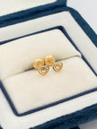 Topos corazon dentro de corazon Oro amarillo 18k 0,73 Gr / 5 mm