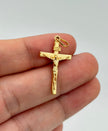 Dije cruz cristo mediano Oro amarillo 18k 0,77 Gr / 2,9 Cm