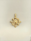 Dije Brujula  Oro amarillo 18k 1,92 Gr / 1,7 Cm