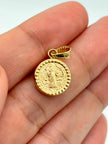Dije San benito  Oro amarillo 18k 0,68 Gr / 1,1 Cm
