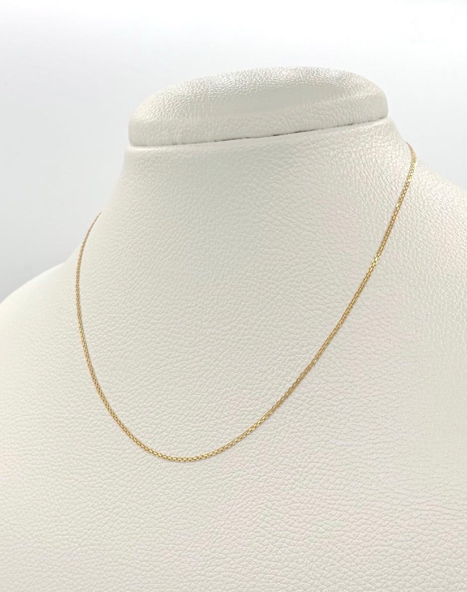 Cadena It china Oro amarillo 18k 1,39 Gr / 1 mm / 40 Cm