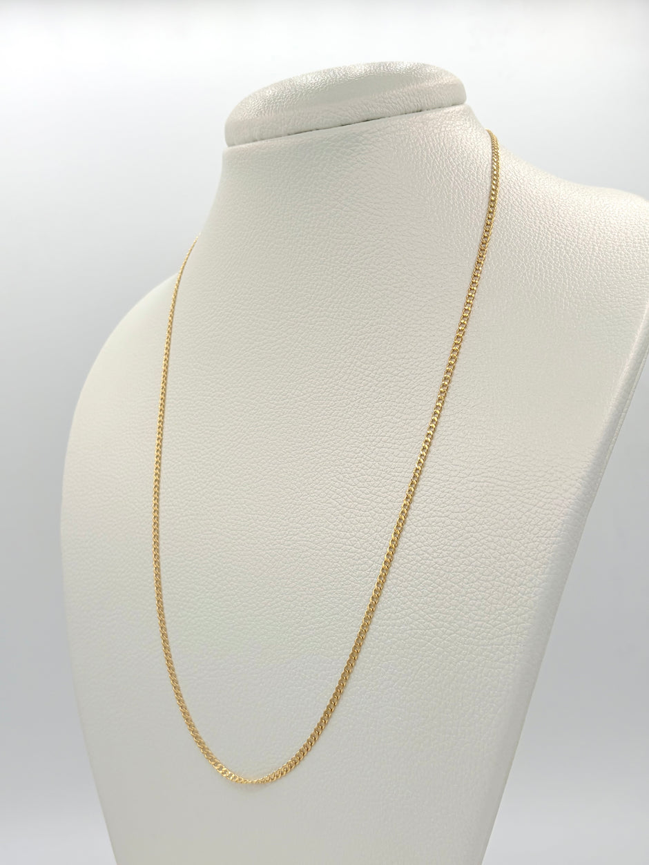 Cadena It cubana Oro amarillo 18k 3,10 Gr / 3 mm / 60 Cm