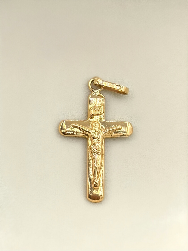 Dije cruz cristo  Oro amarillo 18k 0,64 Gr / 2,3 Cm