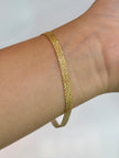 Pulso It china doble Oro amarillo 18k +1 / 3,52 Gr / 5 mm / 19,3 Cm