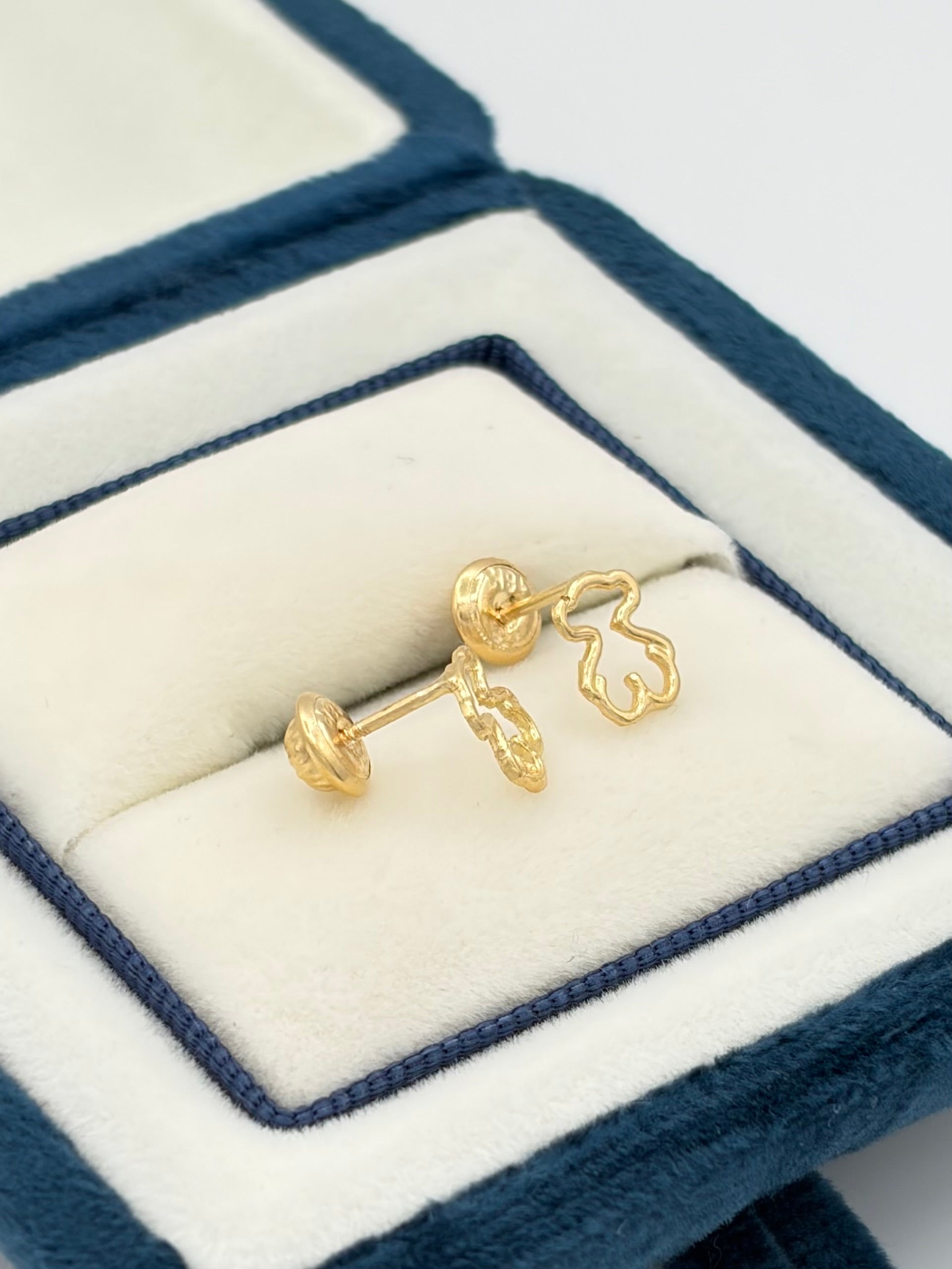 Topos osito hueco Oro amarillo 18k 0,78 Gr / 6 mm