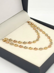 Cadena eslabon gc Tres oros 18k 9,58 Gr / 4 mm / 60 Cm Broche 0,15
