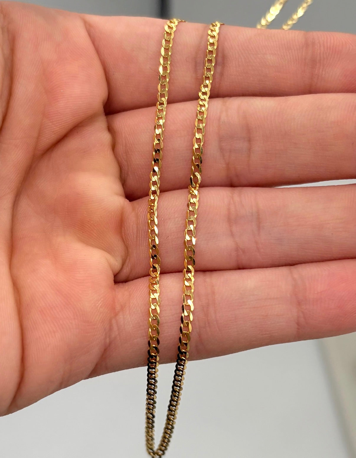 Cadena It mini cubana Oro amarillo 18k 2,09 Gr / 1,0 mm / 45 Cm
