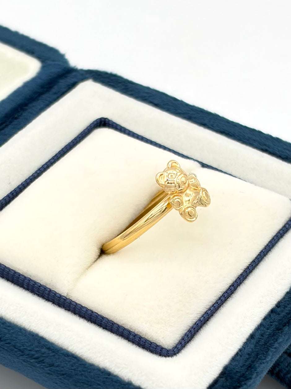 Anillo Oso  Oro amarillo 18k / Talla 8/2 / 1,16 Gr