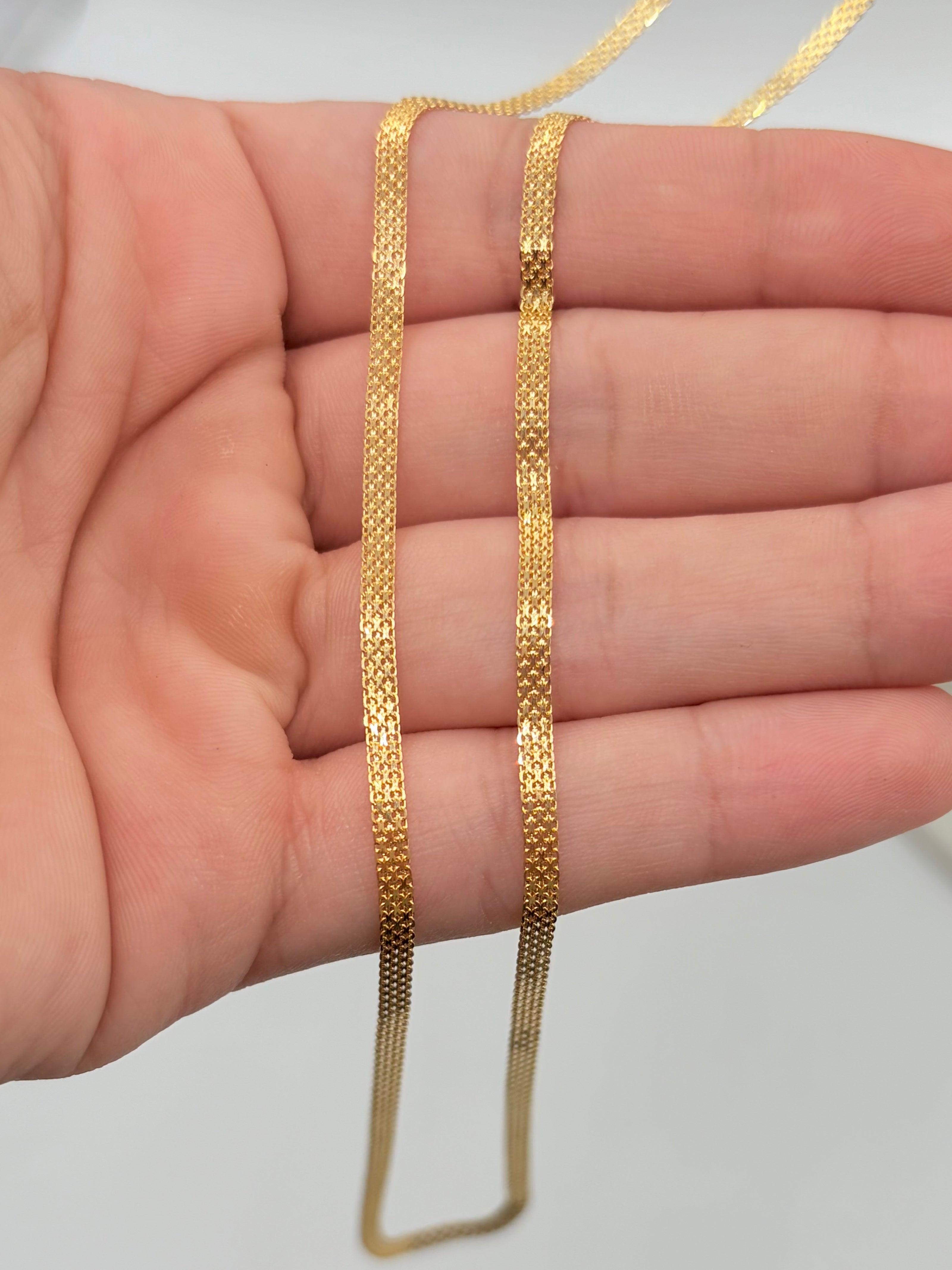 Cadena It China Oro amarillo 18k +1 / 4,46 Gr / 4,0 mm / 60 Cm