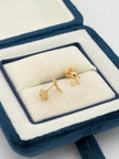 Topos oso circon azul  Oro amarillo 18k 0,80 Gr / 5 mm