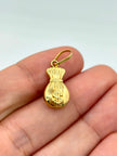 Dije bolsa de dinero Oro amarillo 18k 0,66 Gr / 8,1 mm / 2,1 Cm