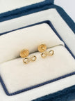 Topos infinito circones Oro amarillo 18k 0,74 Gr / 7 mm