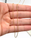 Cadena Aro seguido Oro amarillo 18k 2,41 Gr / 1,0 mm / 50 Cm Broche 0,15