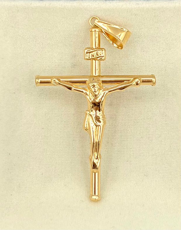 Dije cruz cristo Oro amarillo 18k 3,0 Gr / 4,6 Cm