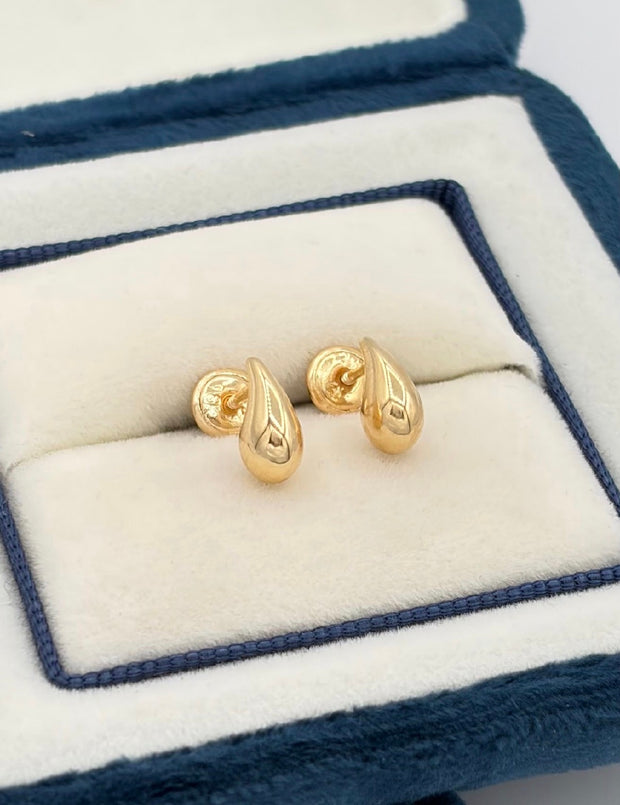 Topos gotas Oro amarillo 18k 0,68 Gr / 4 mm