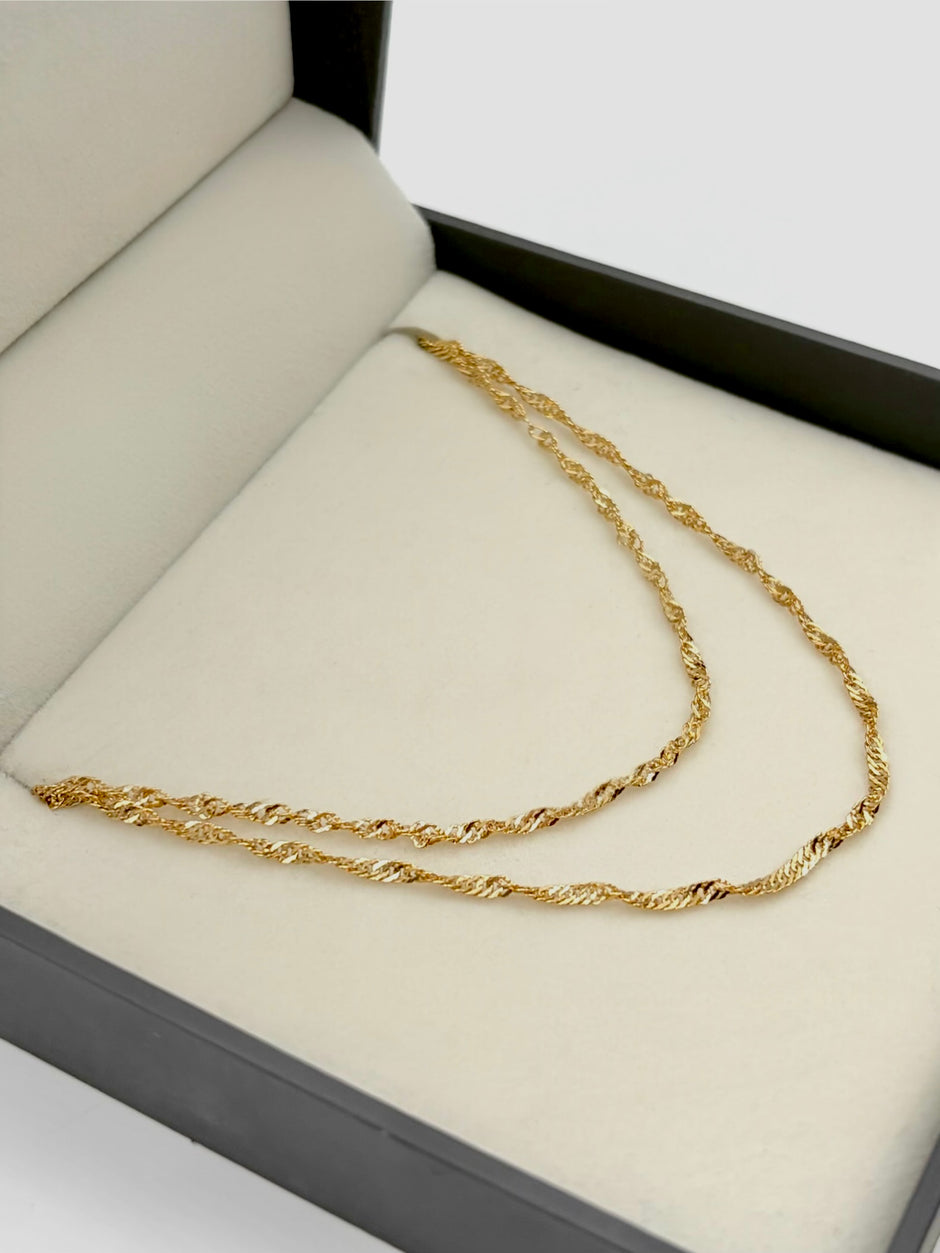 Cadena It China Oro amarillo 18k 2,10 Gr / 1,1 mm / 40 Cm