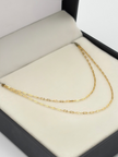 Cadena It mini infinito Oro amarillo 18k 1,77 Gr / 1 mm / 50 Cm