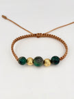 Pulsera tejida 2BD #8 murrallas  Oro amarillo 18k 0,67 Gr