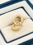 Candonga Rayadas para bebe  Oro amarillo 18k 1,40 Gr / 1 Cm