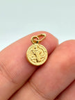 Dije San benito Oro amarillo 18k 0,47 Gr / 8 mm