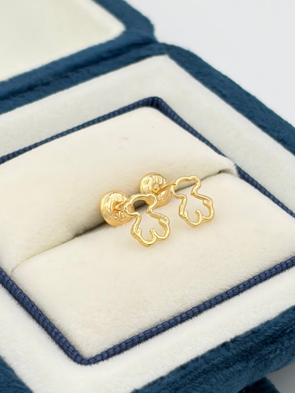 Topos osito hueco Oro amarillo 18k 0,78 Gr / 6 mm