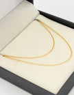 Cadena Aro seguido Oro amarillo 18k 2,79 Gr / 1,1 mm / 60 Cm Broche 0,15