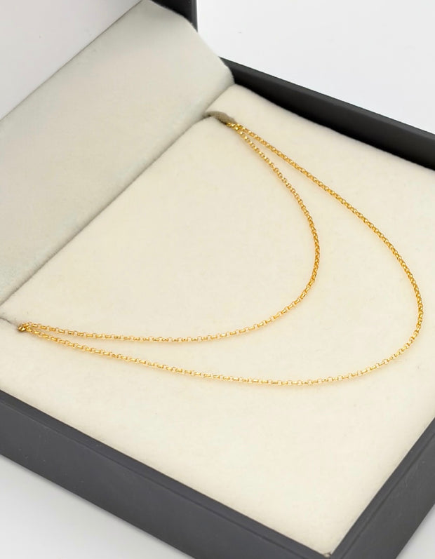 Cadena It aro seguido Oro amarillo 18k +1 / 3,70 Gr / 1,1 mm / 60 Cm