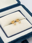 Topos corazon circones blancos mini Oro amarillo 18k 0,41 Gr / 4 mm