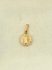 Dije San benito Oro amarillo 18k 0,47 Gr / 8 mm