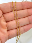 Cadena It aro seguido Oro amarillo 18k 1,43 Gr / 1 mm / 45 Cm