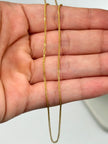 Cadena It mini franco Oro amarillo 18k 1,86 Gr / 1 mm / 50 Cm