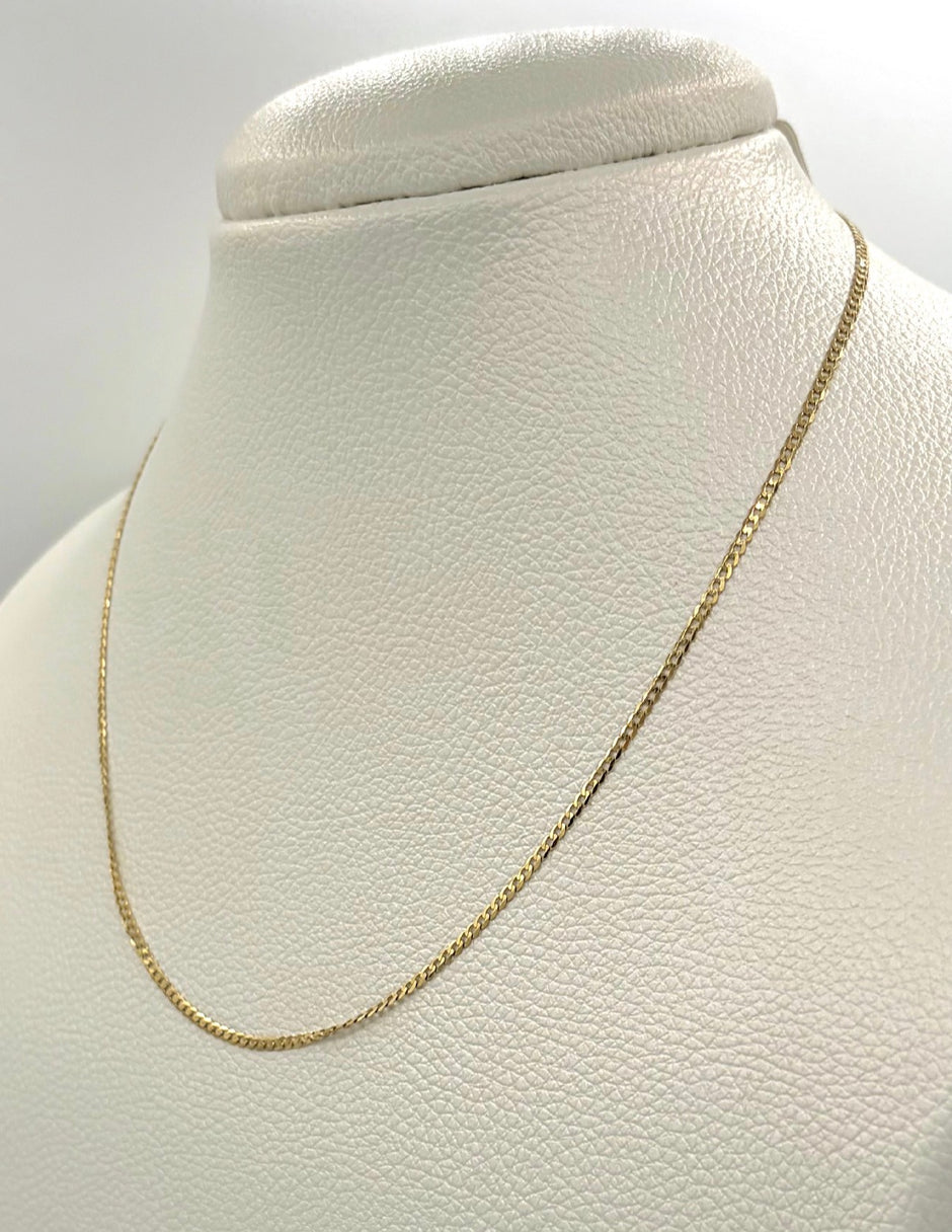Cadena It mini cubana Oro amarillo 18k 2,09 Gr / 1,0 mm / 45 Cm