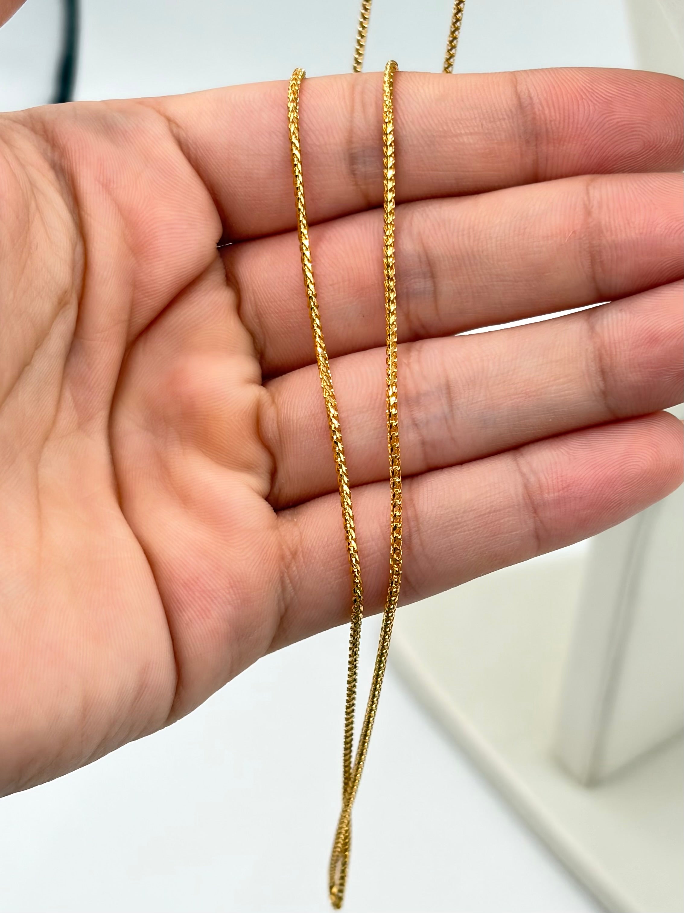 Cadena It Franco Oro amarillo 18k +1 / 5,90 Gr / 1,1 mm / 60 Cm