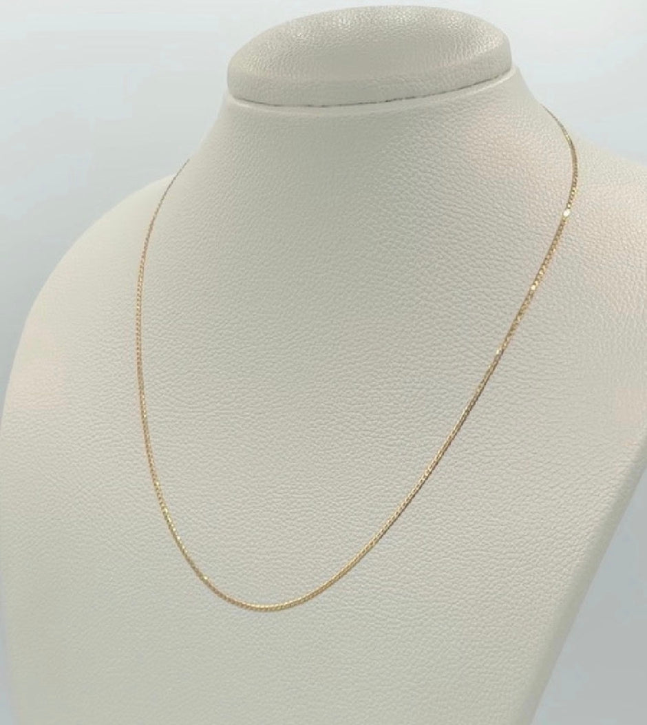 Cadena It mini cubana Oro amarillo 18k 2,37 Gr / 1,0 mm / 50 Cm